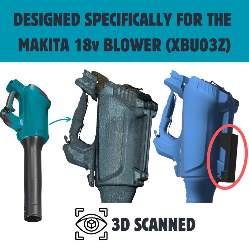 Makita Wall Mount for 18V Leaf Blower | XBU03Z Compatible