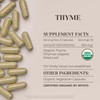 Thyme 60 Capsules | High-Potency Capsules, Herbal Dietary Supplements |