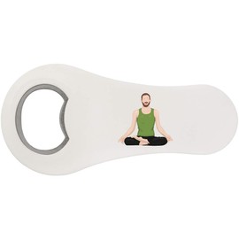 'Meditation Yoga Pose' Bottle Opener Fridge Magnet (BO00084697)