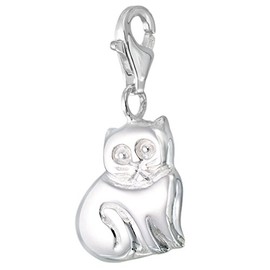 Melina Cat Pet Kitten Charm Pendant 925 Sterling Silver 1801856