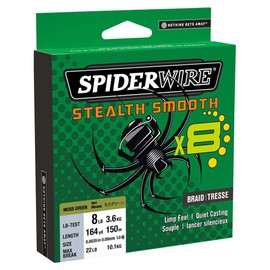 Spiderwire Stealth Smooth 8 Blue Camo, 8-Way Braided Line with Micro Coating, 150 m, 0.06 mm - 0.39 mm, 5.4 kg - 46.3 kg (150, 0.29 mm - 26.4 kg)