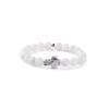Elevated Faith Classic White Cross Bracelet (White, Medium)