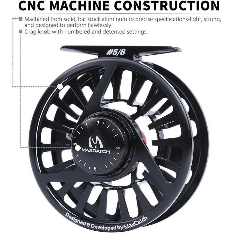 Maxcatch Fly Fishing Reel with CNC-machined Aluminum Body Avid Series