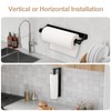 Paper Towel Holder Under Cabinet - Adhesive or Wall Mount