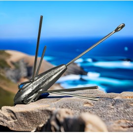 Magnoloran 3Pcs Sputnik Sinkers Fishing Weights Sinkers Surf Casting Fishing Sinkers Lead Weights Sinkers Long Tail Fishing Weights Drop Shot Sinkers for Saltwater Catfish Beach Sand Ocean-1.5oz