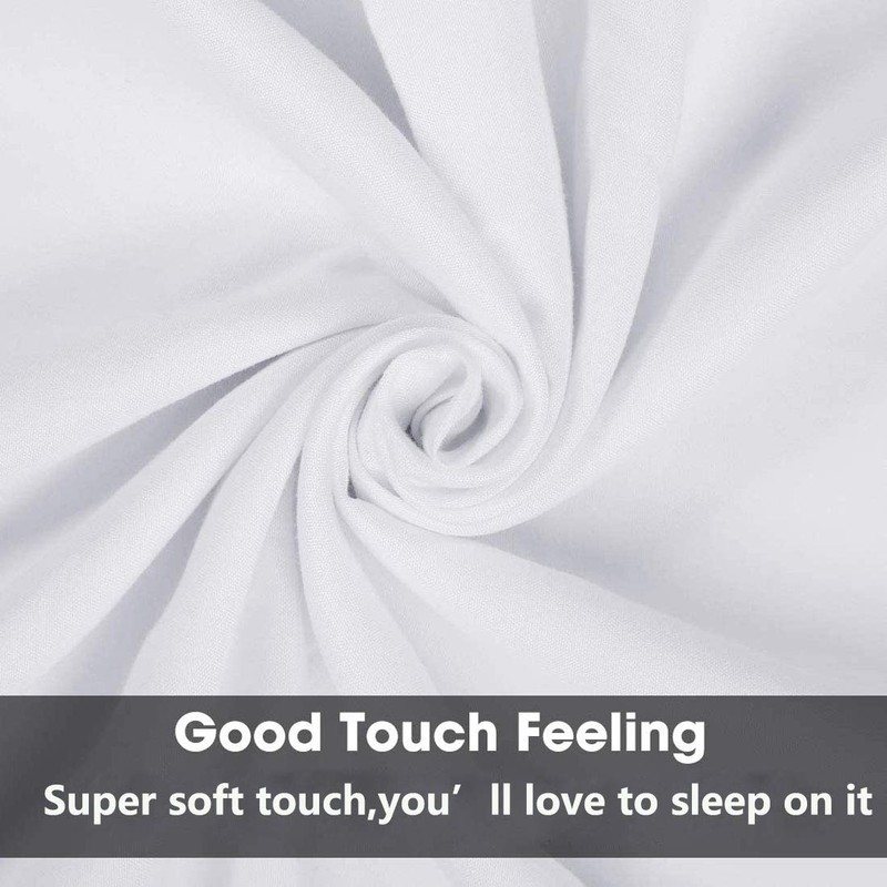 Premium Queen Pillowcases 4 Pack - White Standard - Ultra
