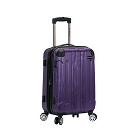 Rockland London Hardside Spinner Wheel Luggage, Purple, Carry-On 20-Inch