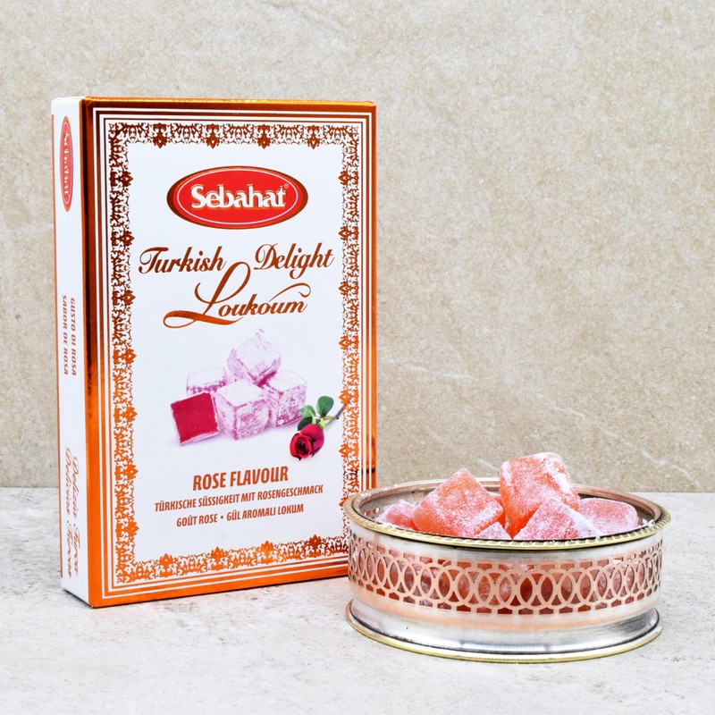 Sebahat Turkish Delight (Lokum) in Gift Box (Rose Flavour, 200g)