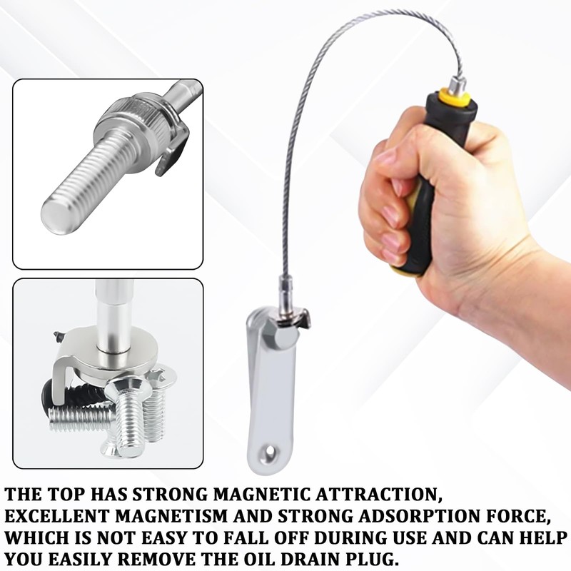 HHZL Oil Drain Plug Removal Tool Oil Filter Magnet Plug