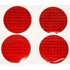 LiteMark DOT-SAE Red Dot 3 Inch Round High Reflective Prismatic