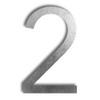 Brushed Aluminium House Number Sign Weatherproof and Rustproof House Number