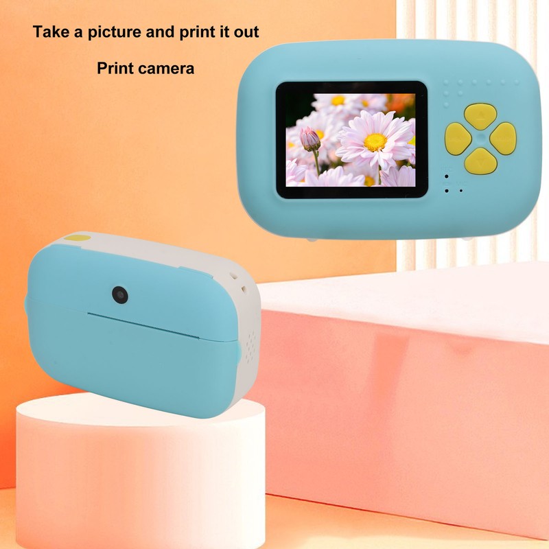 Instant Print Camera with Printer Paper 16MP 1080P MP3 Music
