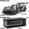 Toy Car Model IE 1/24 Black Alloy Collectible Diecast Vehicles