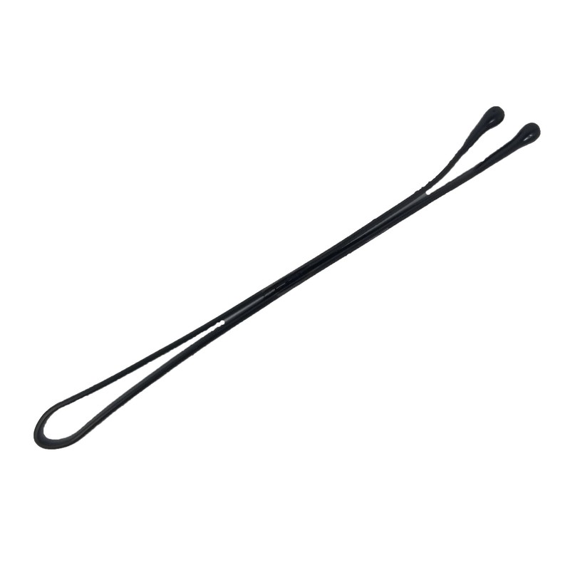 Kleravitex BLACK Jumbo 2.75" Bobby Hair Pins - Black Tipped