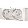 EUROSTAR Twin Window Fan, White, 33 Inch