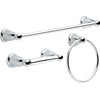 Franklin Brass Kinla 3-Piece Bathroom Set Polished Chrome 24" Towel