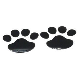 KOYOKOMA 3D Car Stickers Paw Cute Set of 10 Dress Up Emblem Stickers for Car Motorcycle Dog Cat Footprint Car Supplies