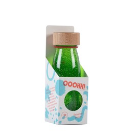 PETIT BOUM Float Sensory Bottle in Green A Microcosm in Every Bottle Discover, Listen and Learn Sensory Stimulation Sensory Bottles for Children