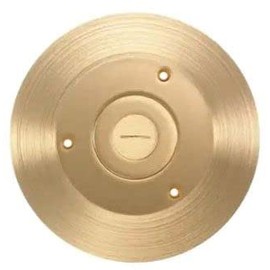 Floor Box Cover,Round,6-1/4 in,Brass - HUBBELL WIRING DEVICE-KELLEMS SF2525
