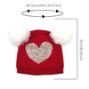 Yunison Baby Santa Hat Knitted Newborn Christmas Hat Toddler Xmas