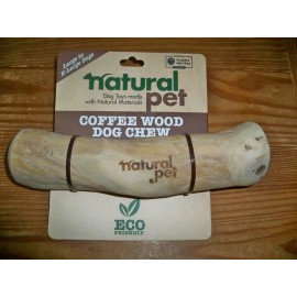 NATURAL PET -- Coffee Wood DOG CHEW -- ECO Friendly Toy -- Large To X-Large Dogs