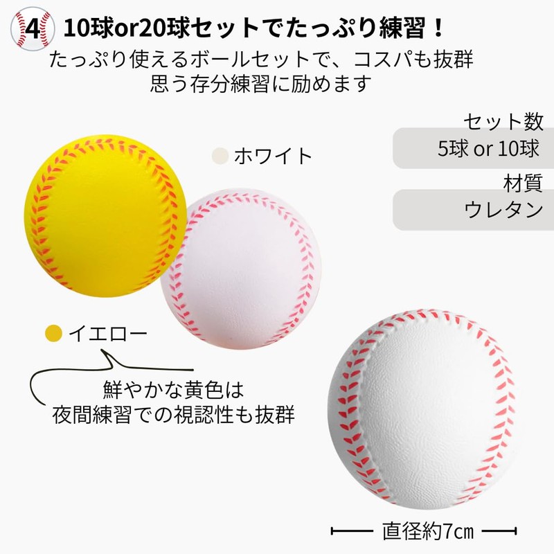 I'm so happy Baseball, Urethane, For Practice, Soft, Rubber Indoor,