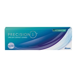 PRECISION1 Toric Daily Lenses, Soft, Pack of 30, BC 8.5 mm, DIA 14.5 mm, CYL 0.75, Axis 60, -03.50 Dioptres