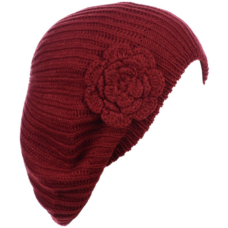 BYOS - Gorro de punto de ganchillo para mujer, 2-pack