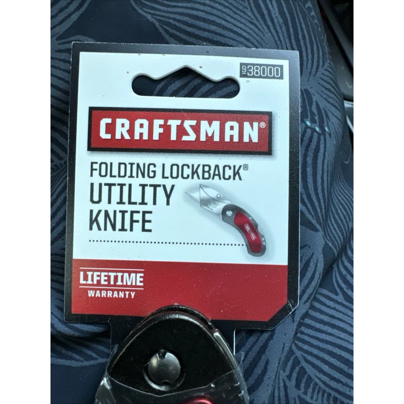 Craftsman SEARS Craftsman Red NOS Folding Lockback 2-1/4" Utility Knife