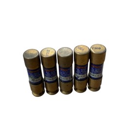 Bussmann FRN-R-15 Fuses 15A 250V Time Delay Fiberglass Pack of 5