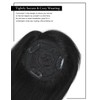 Rose bud Clip in Human Hair Toppers Seamless Hair Pieces