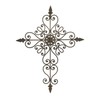 Retrome 27" H Metal Cross Wall Decor, Arrow Accents, Bronze………