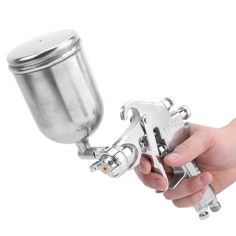 Spray Gun Set Upper Pot Gravity Feed Paint 1.8mm Fluid