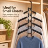 5-in-1 Space-Saving Closet Hangers for Clothes – Detachable Stainless Steel