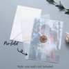 100 Pack Pre-Folded Vellum Jackets for 5x7 Invitations -Vellum Envelope