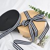 URROMA 1 Roll Striped Grosgrain Ribbon 2cm x 50 Yards