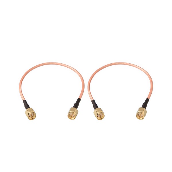 Empire EM-520SP2 Double-ended SMA Cable, 7.9 inches (20 cm) x 2 Piece Set, Ultra Low Loss, Teflon SMA-P (Male)