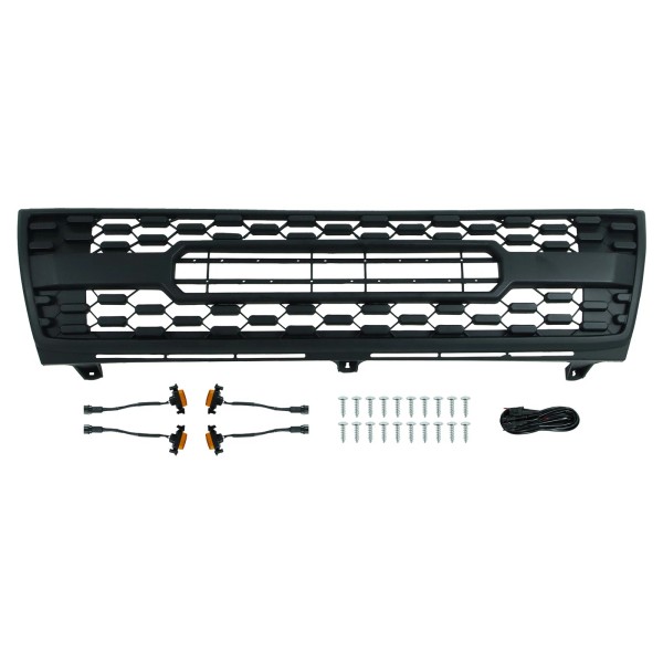 Autohai Front Grill for 1997-2000 TOYOTA TACOMA W/Lights Black