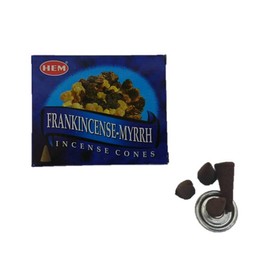HEM Incense Cones Frankincense Myrrh Cones Set of 3