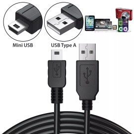 Unbranded/Generic USB 2.0 A Male to Mini 5 Pin B Data Charging Cable Cord for GPS Camera MP3 MP4