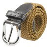 Gelante® Children's Canvas Elastic Fabric Woven Stretch Braided Belts 2012-Brown-M