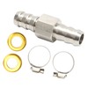 Fuel Line T Fitting Adapter 304 Stainless Steel Pressure Gauge