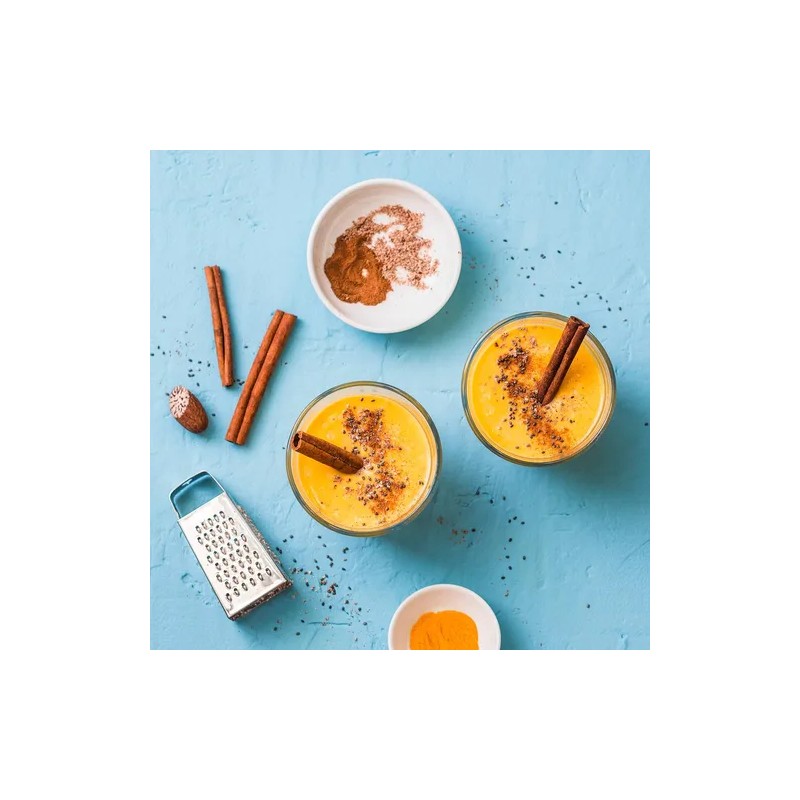 Cúrcuma En Polvo De Leche Dorada Orgánica Con Jengibre, Tota