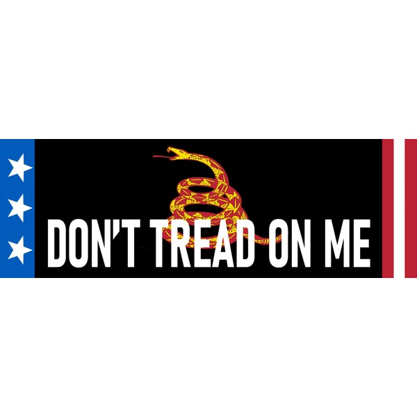 Don't Tread on Me Sticker Cool Gadsden Flag Snake Bumper