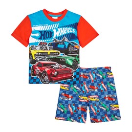 Hot Wheels Boys Pyjamas Car Pjs Set, Car Gifts For Boys 4-5 Years Red
