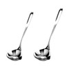 2PCS Fat Skimmer Spoon, Fat Separator for Cooking Ladle Strainer