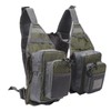 Fly Fishing Vest Reflective Strips Mesh Lining Fishing Vest Adjustable