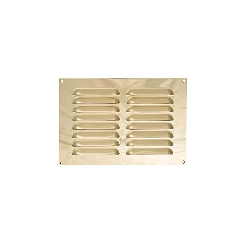 TIMCO Timloc - Brass 9x6 - Metal Internal Louvre Grille