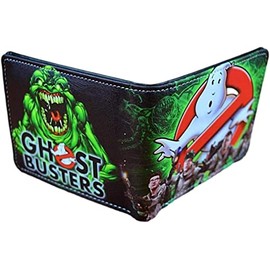TCB Creations Ghostbusters Slimer Mean Green Ghost Logo Themed Bi-Fold Wallet