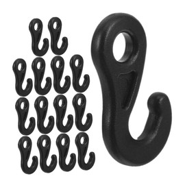 Abaodam 15PCS Outdoor Tent Hooks Sturdy Plastic Camping Rope Hangers for Tent Setup and Wind Resistance for Camping and Hiking